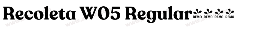 Recoleta W05 Regular字体转换